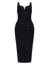 Givenchy Women's Abito in Denim Grezzo Blue
