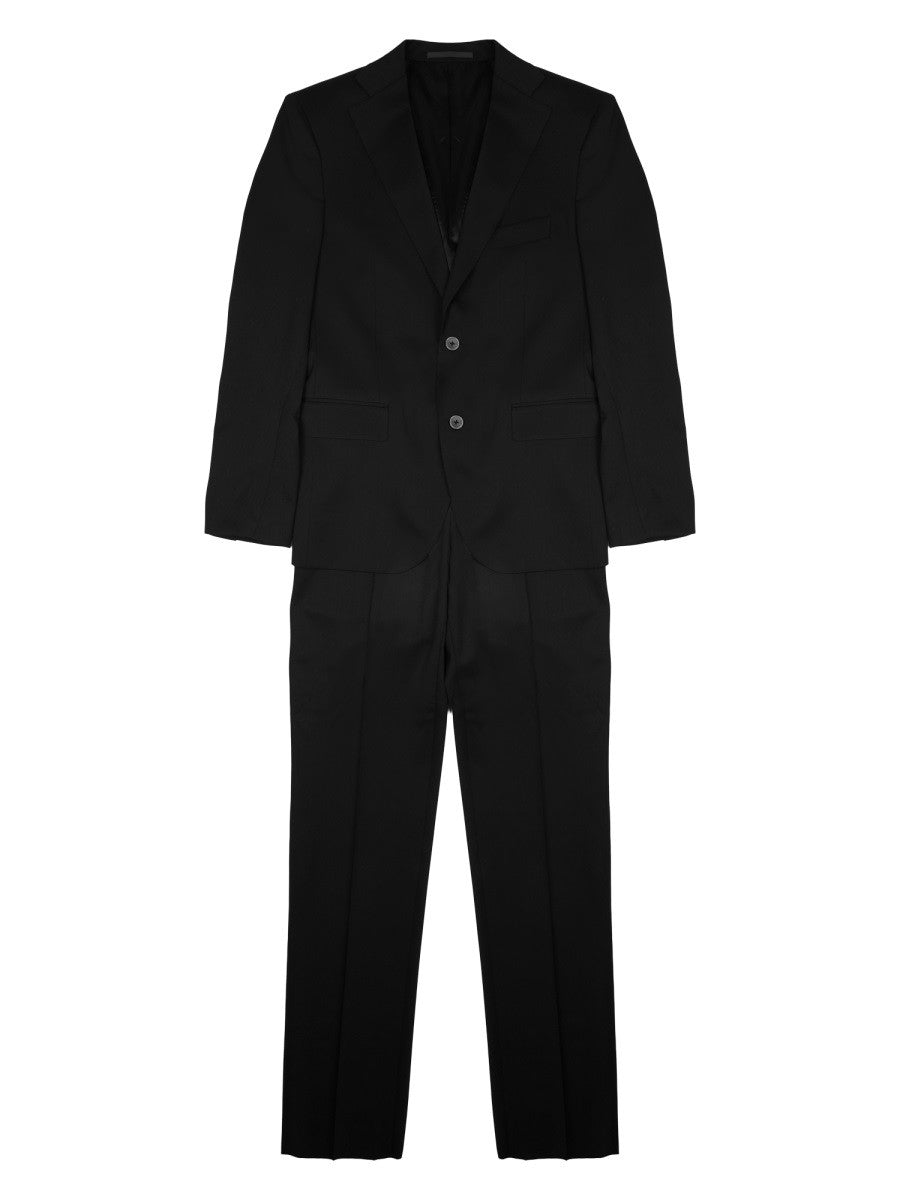 Colamarino Men's Abito in Misto Lana Con Giacca Monopetto Multicolor