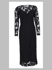 Dolce &amp; Gabbana Women's Abito in Pizzo Black