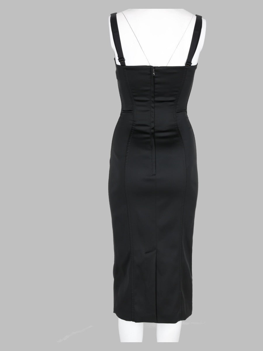 Dolce &amp; Gabbana Women's Abito in Raso Black
