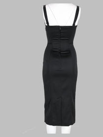 Dolce &amp; Gabbana Women's Abito in Raso Black
