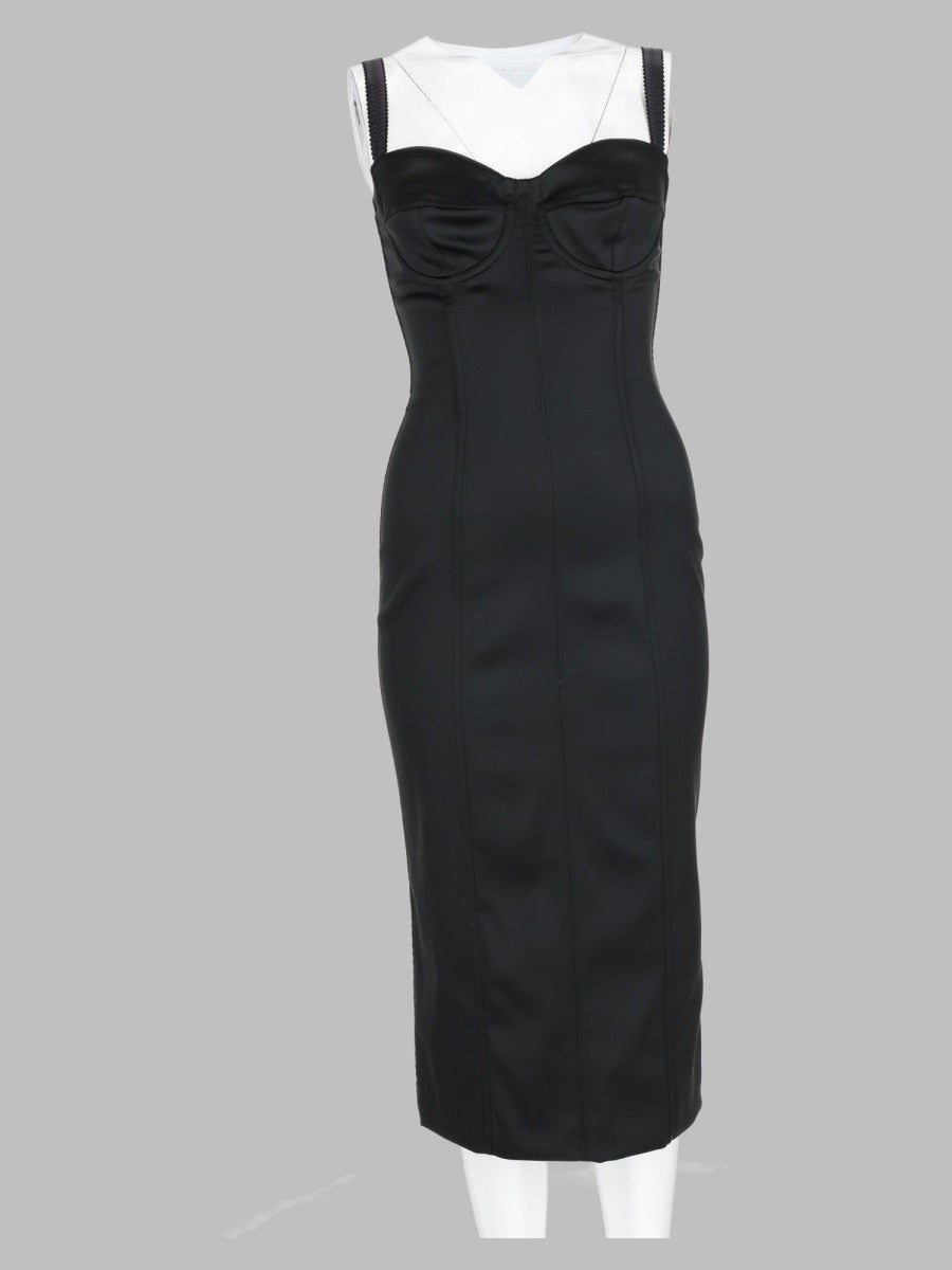 Dolce &amp; Gabbana Women's Abito in Raso Black