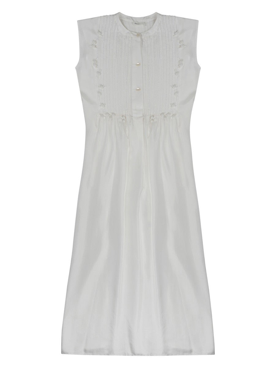 P.A.R.O.S.H Women's Abito in Seta White