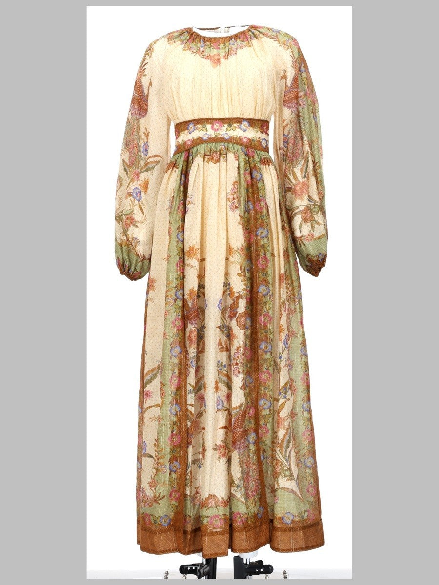 Zimmermann Women's Abito Maxi Indra Multicolor