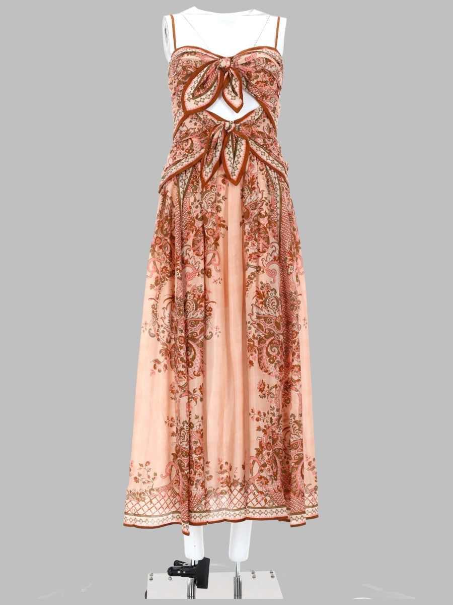 Zimmermann Women's Abito Midi Aster Blue