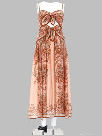 Zimmermann Women's Abito Midi Aster Blue