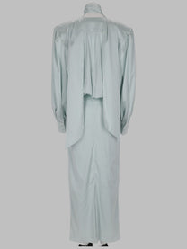 Rotate Women's Abito Midi in Raso Green