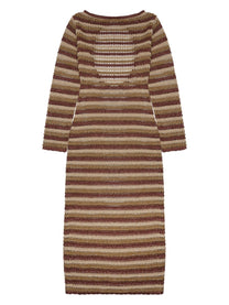 Mc2 Saint Barth Women's Abito Robyn in Crochet Gold