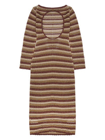 Mc2 Saint Barth Women's Abito Robyn in Crochet Gold