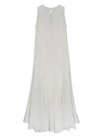 P.A.R.O.S.H Women's Abito Senza Maniche White