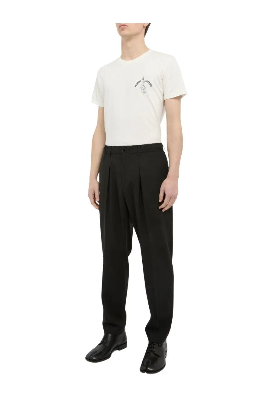 Be able men’s pants dominique black pleated trousers with tailored fit and subtle creases on smooth fabric