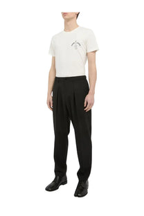Be able men’s pants dominique black pleated trousers with tailored fit and subtle creases on smooth fabric