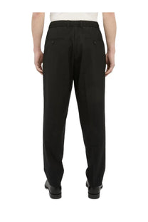 Be able men’s pants dominique black tailored trousers in sleek straight-leg cut with subtle pleats at the back