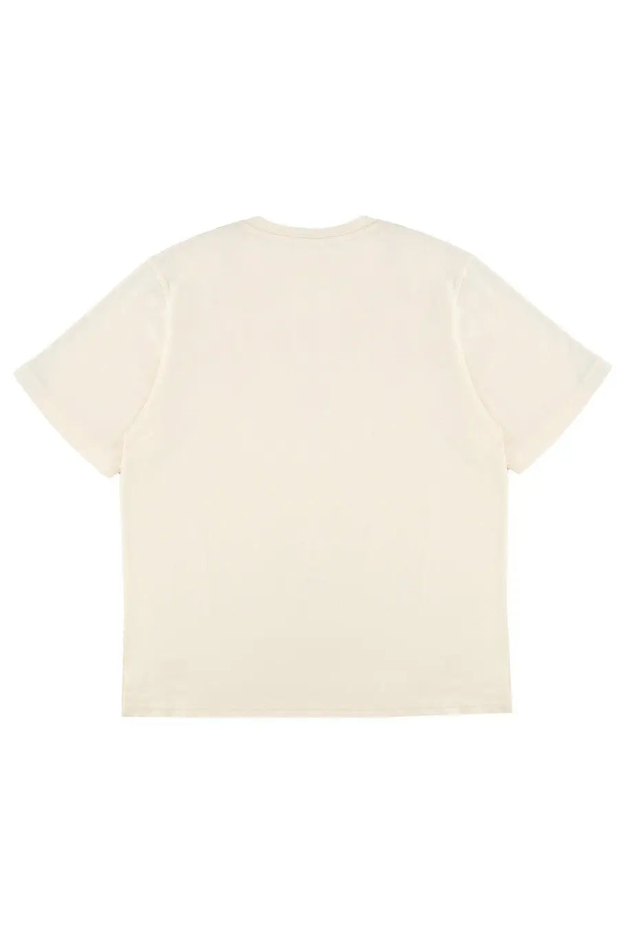 Cream-colored short-sleeved cotton t-shirt with round neckline from adidas originals by wales bonner men’s shirt white