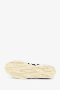 Black and white adidas originals x willy chavarria men leather campus sneaker with classic three-stripe design