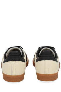 Adidas unisex Samba OG sneaker beige with cream and black suede upper and gum rubber sole classic design