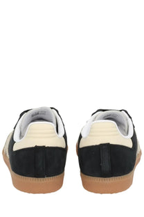 Black and cream suede adidas samba OG sneaker with gum rubber sole for unisex use