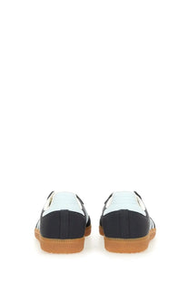 Adidas unisex sneaker Samba black low-top with black and white upper and gum-colored rubber sole