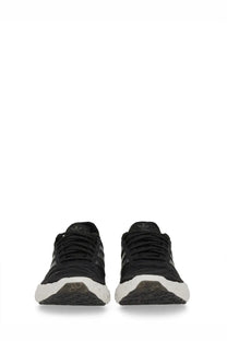 Adidas unisex zponge sneaker black with textured upper black laces and white rubber sole
