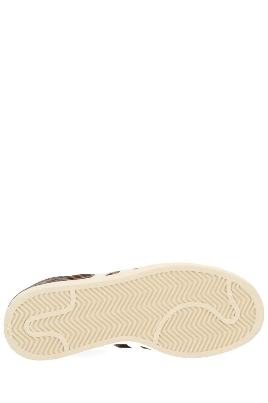 Cream-colored rubber sole with herringbone tread and subtle branding on adidas women’s superstar ii sneaker multicolor