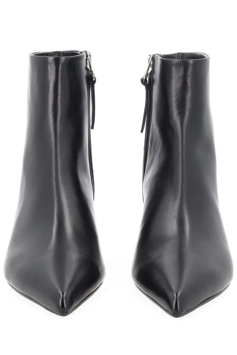 Aeyde women’s black leather ankle boots Sofie with pointed toe and side zipper