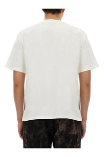 Aïe men’s white jersey shirt short-sleeved crew neck with relaxed fit made from soft cotton fabric
