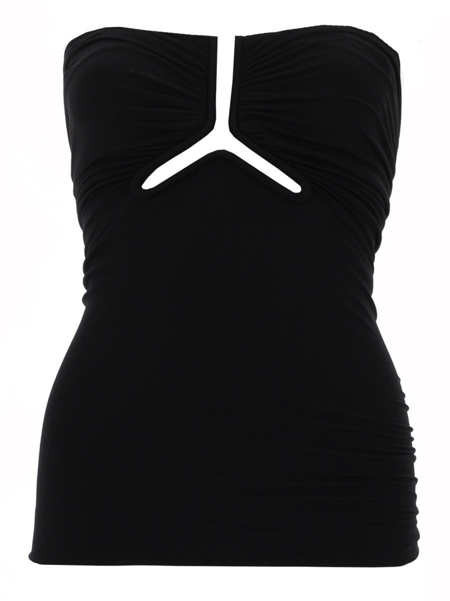 Rick Owens Women's Alannah Prong Bustier Top Black