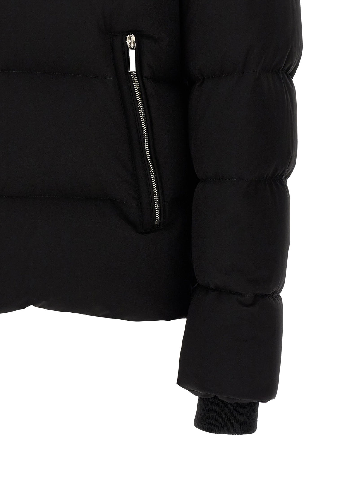 MooRER Alarick Bomber Jacket Acqua Line Black