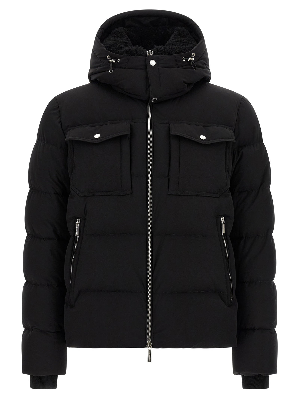 MooRER Alarick Bomber Jacket Acqua Line Black