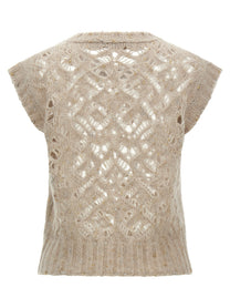 Max Mara Studio Albero Vest Beige