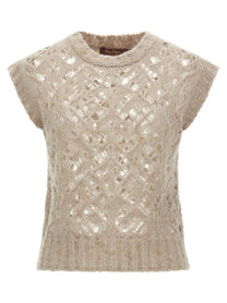 Max Mara Studio Albero Vest Beige
