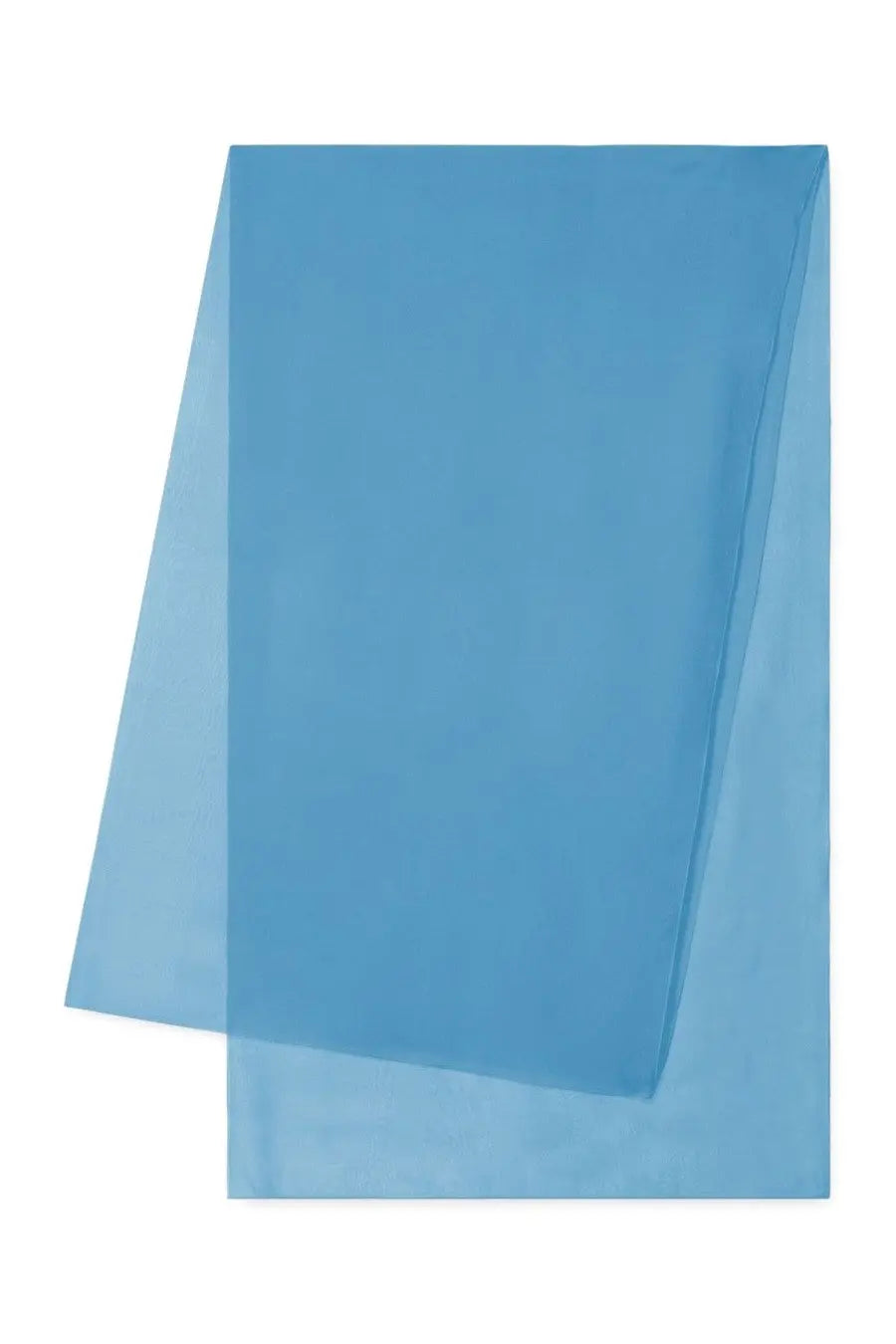 Alberta Ferretti women’s foulard in seta blue sheer light blue silk scarf with smooth flowing texture
