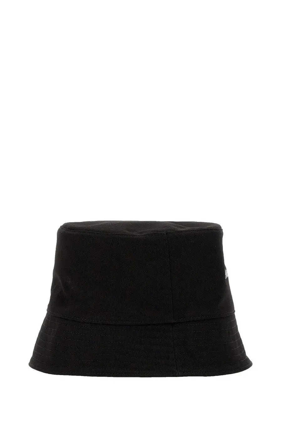 Alexander mcqueen men’s black bucket hat with structured textured fabric and subtle stitching details
