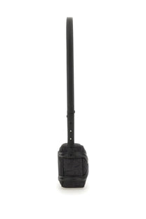 Alexander McQueen men’s camera bag harness black leather crossbody bag with sleek minimalist design and adjustable strap