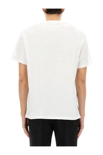 Alexander McQueen men’s white jersey cotton t-shirt with a simple minimalist design