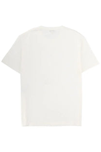 Alexander mcqueen men’s white cotton t-shirt with relaxed fit and subtle ribbed neckline