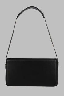 Alexanderwang women’s borsa spalla siren black leather crossbody bag with chain strap and silver zippers