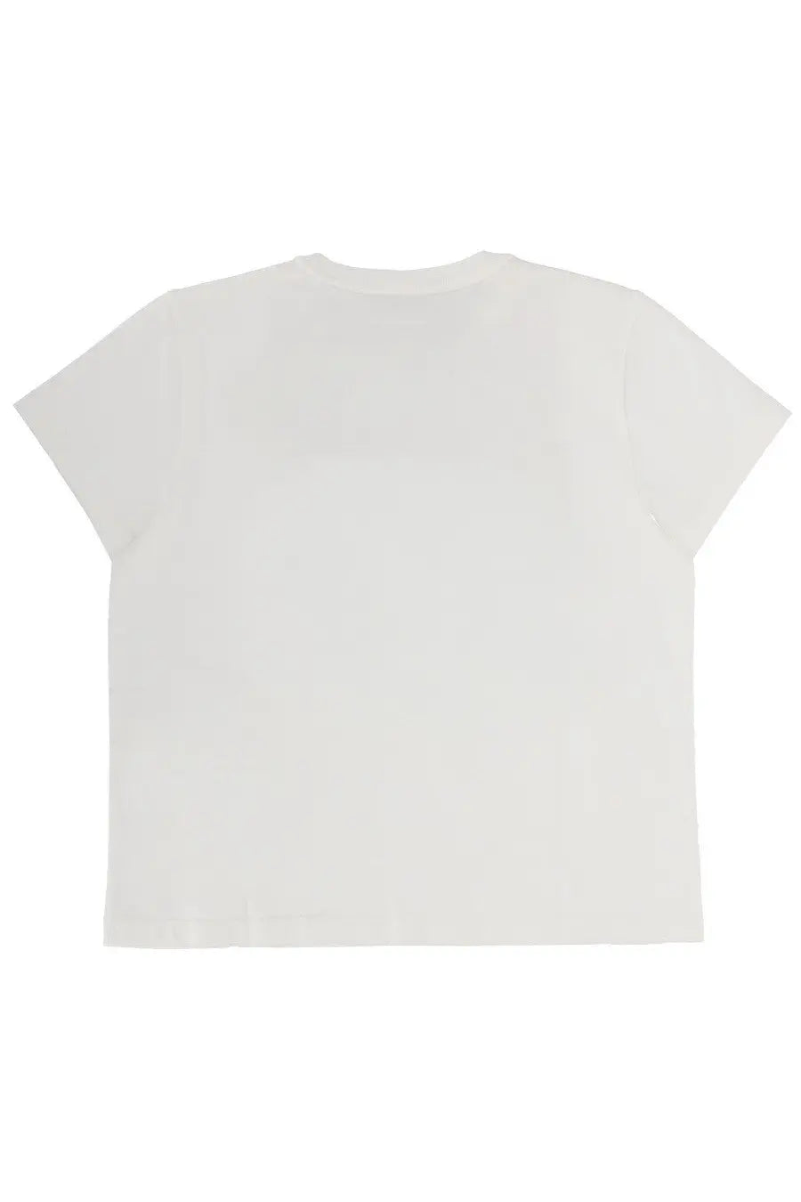 White short-sleeved alexanderwang women’s essential shrunk shirt with a simple plain design and soft cotton fabric