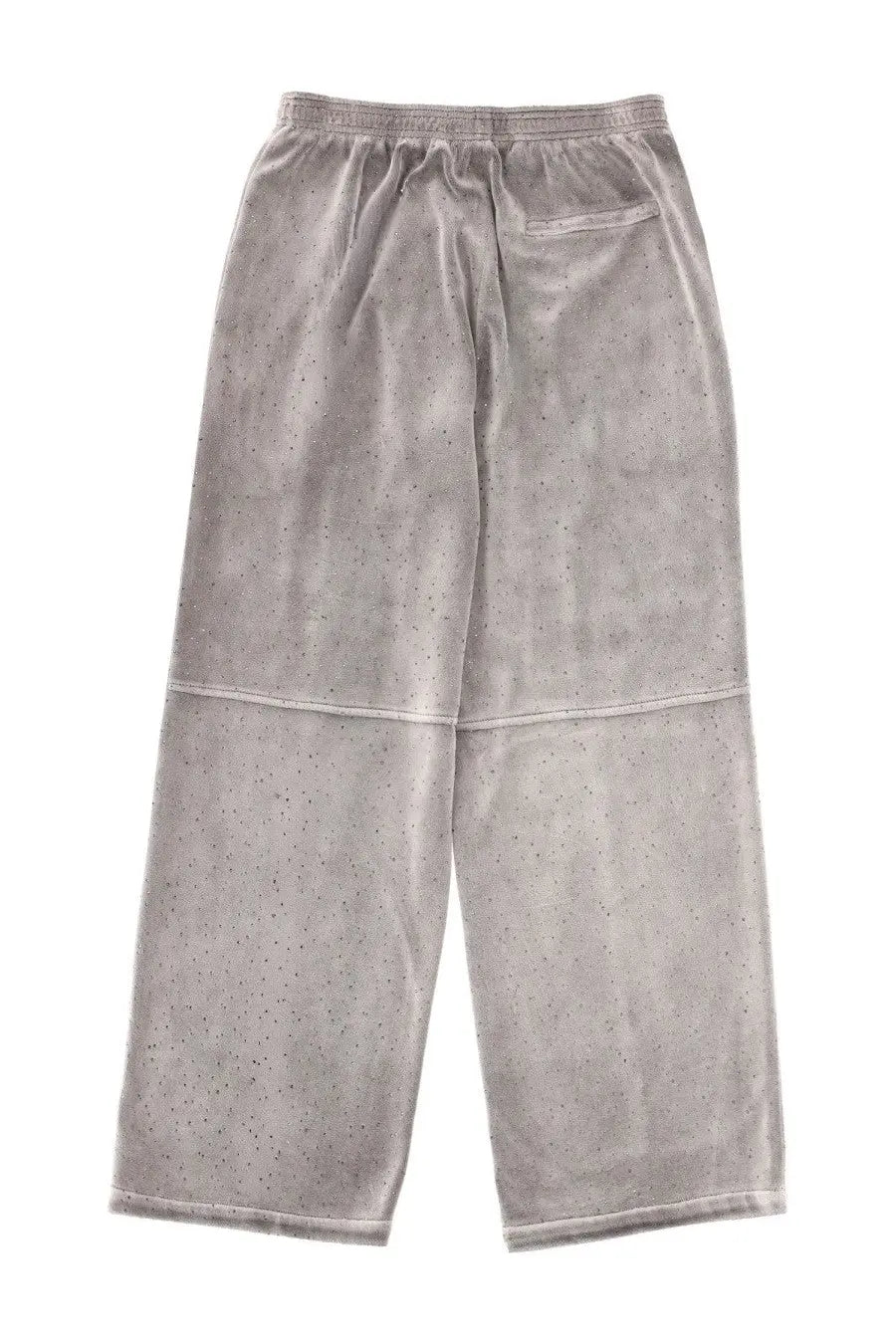 Alexanderwang women’s gray velvet jogger pants with subtle speckled texture and elastic waistband