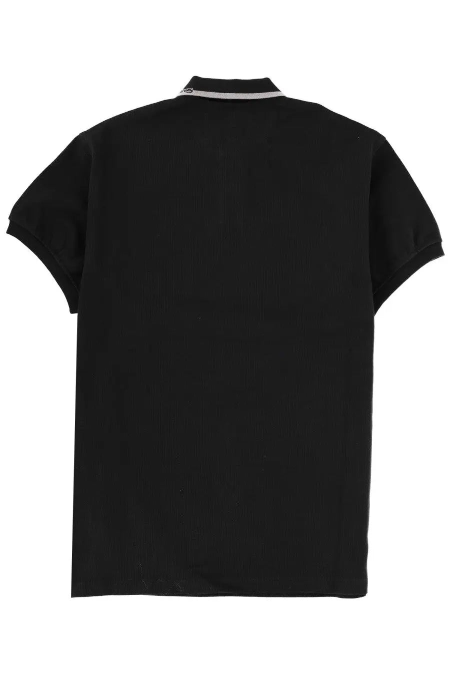 Alexanderwang women’s miniabito polo black shirt with subtle gray collar trim in a classic black fabric