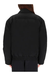 Alexanderwang women’s padded jacket essential black with quilted design and elastic waistband in black puffer style