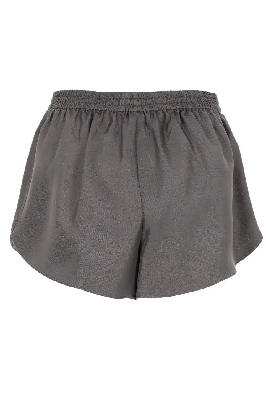 Alexanderwang women’s grey satin shorts with elastic waistband perfect for casual wear