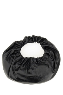 Alexanderwang women’s small crescent bag black glossy patent leather with gathered circular top opening