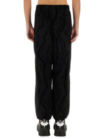 Versace Jeans Couture Men's All over Chain Jogging Pants Black