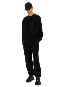 Versace Jeans Couture Men's All over Chain Jogging Pants Black