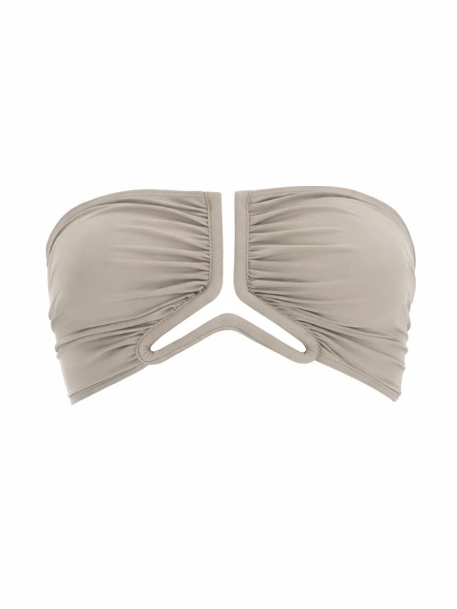 Rick Owens Women's Allanah Bikini Top Grey