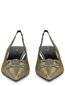 Celine Women's Alma Triomphe Iridescend Slingback Silver