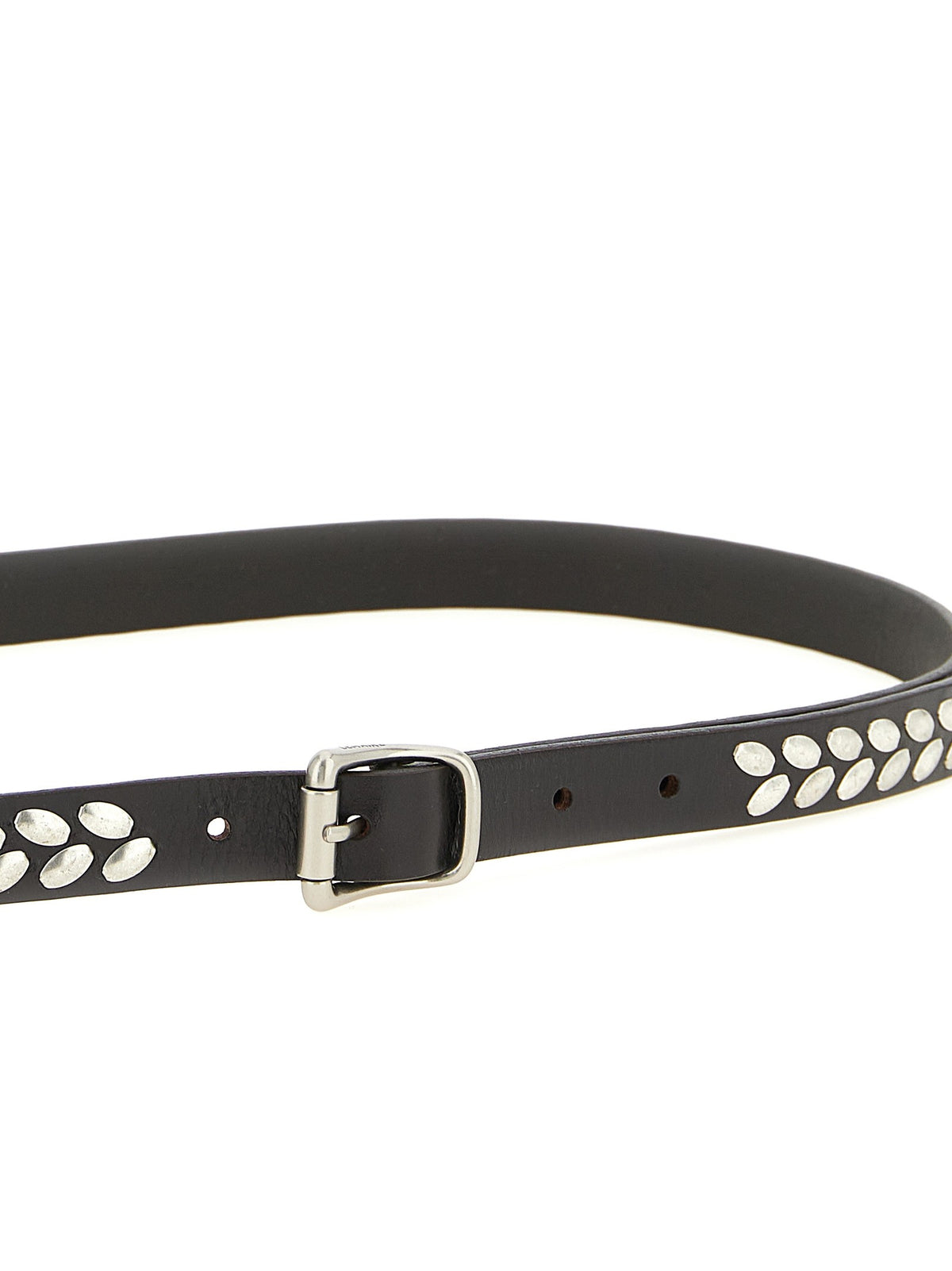 Lemaire Almond Stud Belt Brown