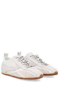 Alohas women’s sneaker tb304 white white suede sneakers with black laces and tan rubber sole