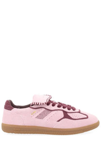 Alohas women’s sneaker tb490 club blue featuring pink suede with maroon accents and gum rubber sole